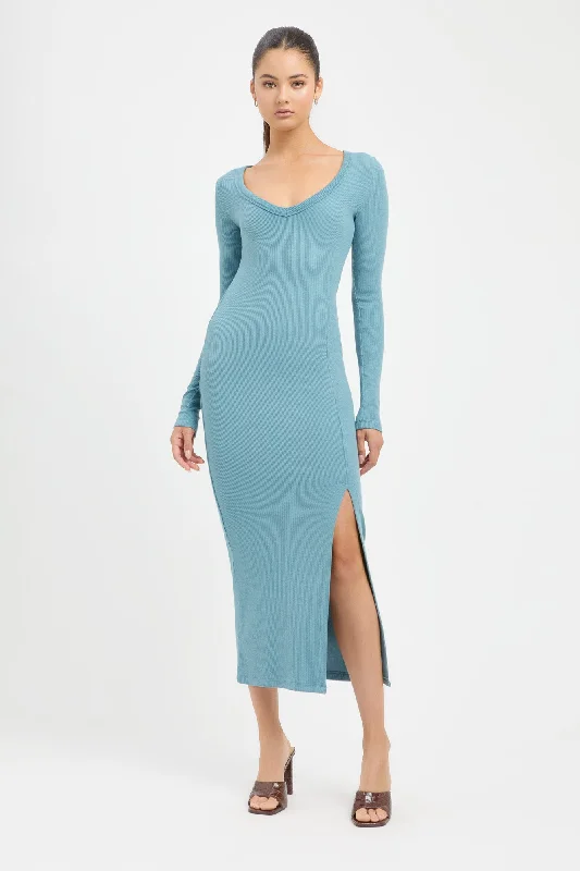 Graceful Drape Angela Midi Dress