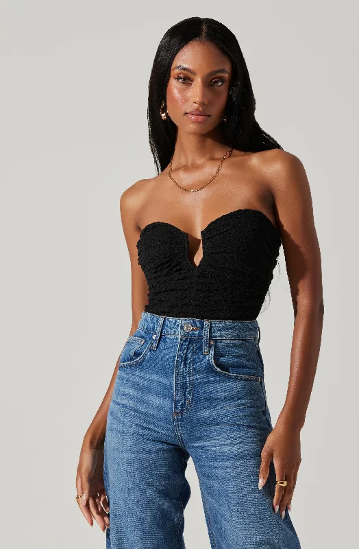 Graceful Drape Daniela Strapless Sweetheart Bodysuit