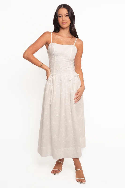 Seasonal Trends Raya Midi Dress - White