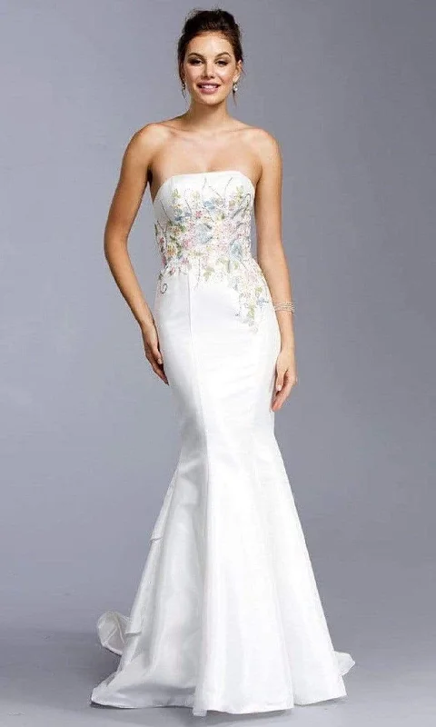 Discount Extravaganza Trevi Collection Bridal - L1914 Multi Colored Embroidery Wedding  Dress