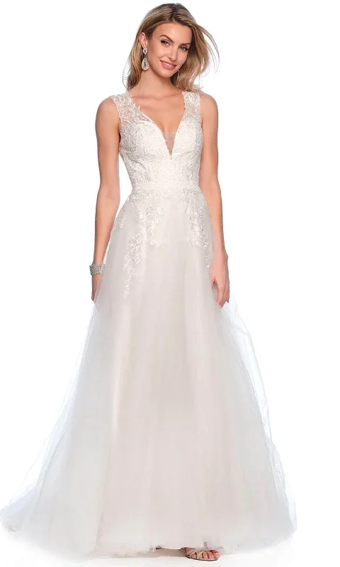 Latest Fashion Dave & Johnny Bridal 10464W - Sleeveless Tulle Bridal Gown