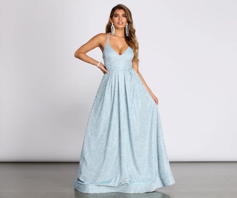 Budget Friendly Jules Glitter Stylish Ball Gown