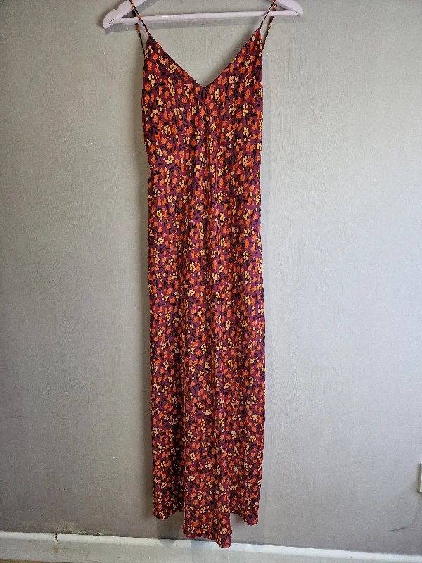 Limited Time Flash Sale Zara satin berry floral dress - small