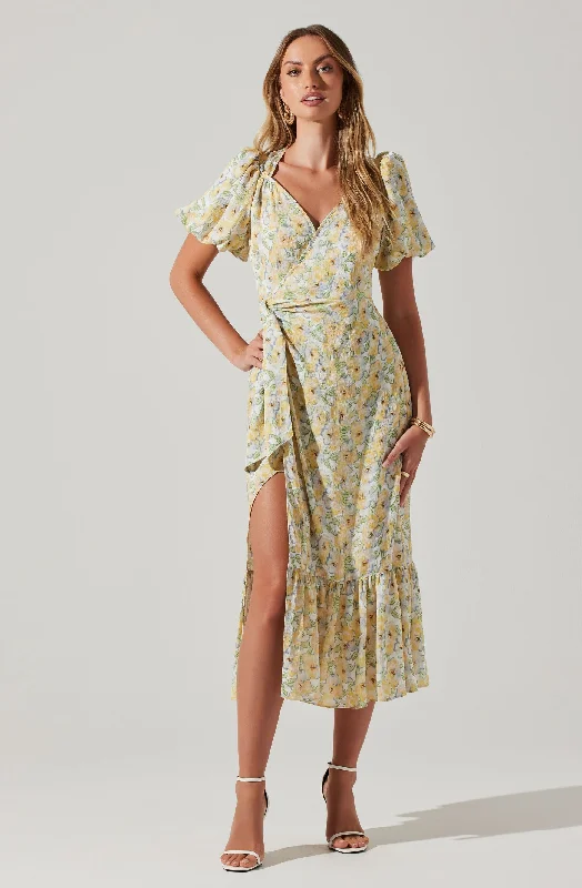 Luxury Comfort Modena Yellow Floral Dress