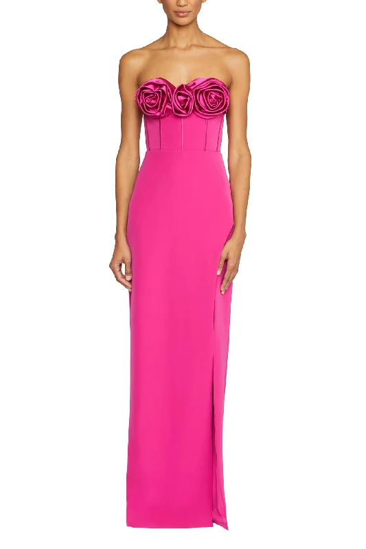 Clearance Sale, All Cheap Strapless Crepe Column Gown