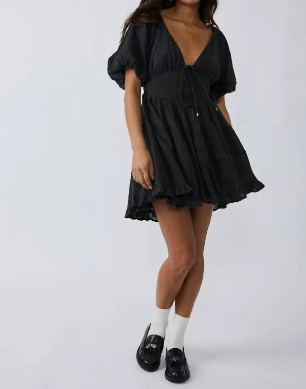 Trendy Women’S Wear Perfect Day Mini Dress In Black