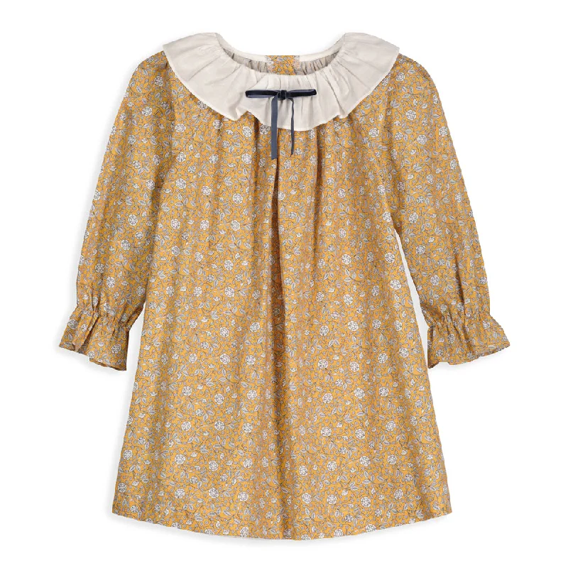 Statement Piece Breton Dress with Bow -- Goldie Floral