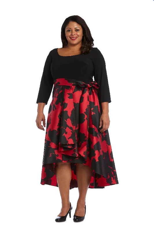 Fashion Sale R&M Richards 1621W High Low Plus Size Cocktail Dress Sale