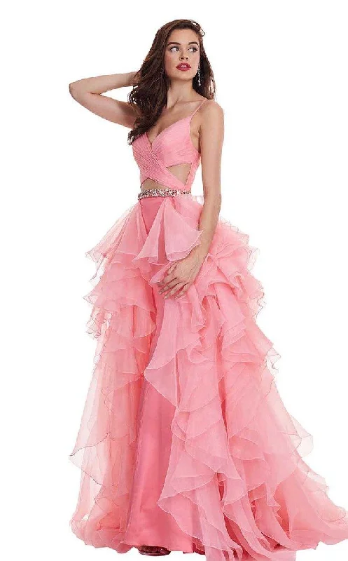 Find Your Unique Flair Rachel Allan Prom Spaghetti Strap Long Dress 6498