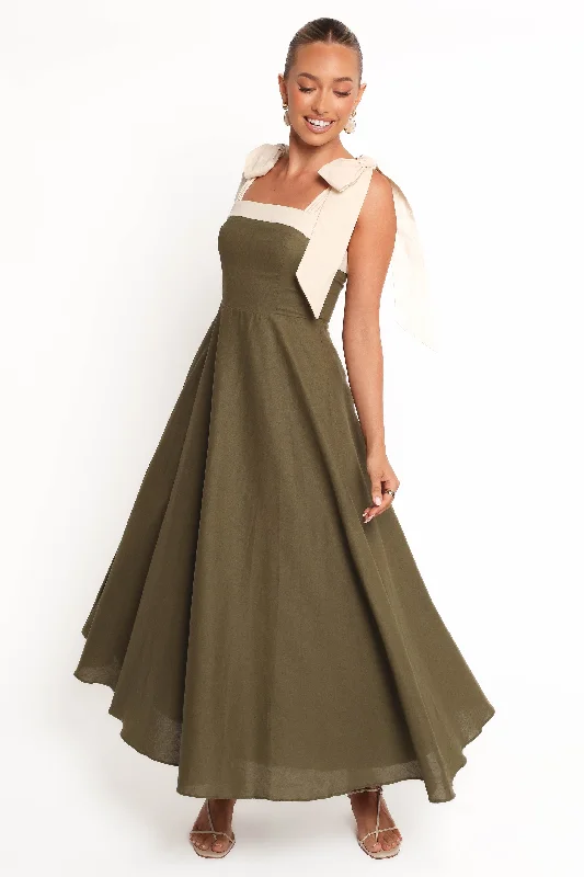 Latest Fashion Olinda Midi Dress - Olive