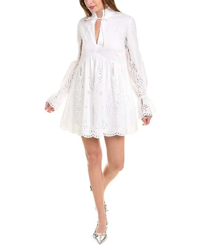 Special Offer The Kooples Eyelet Mini Dress