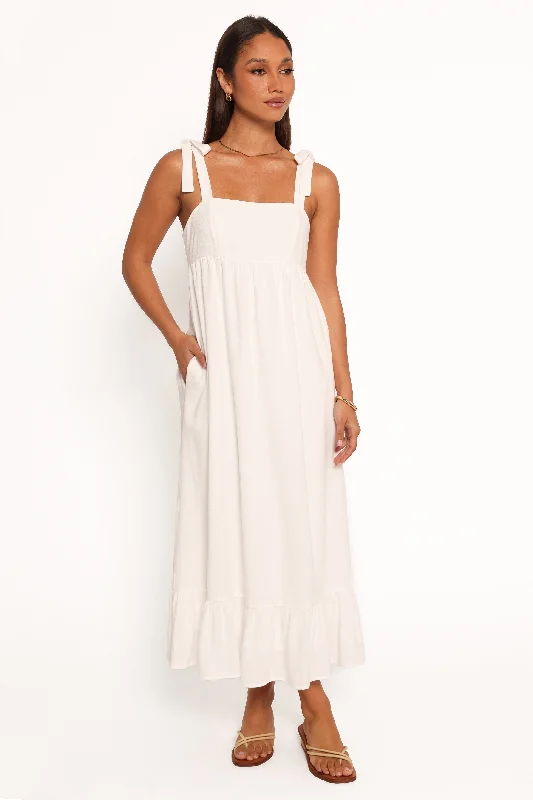 End-Of-Season Clearance Edison Midi Dress - White