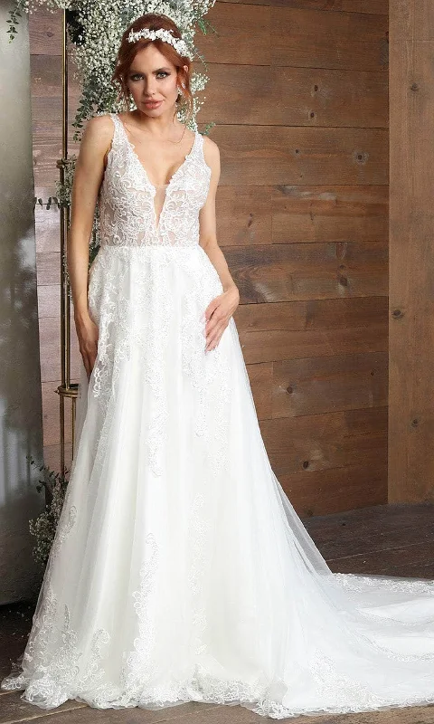 Latest Trends May Queen RQ8098 - Applique A-Line Bridal Gown