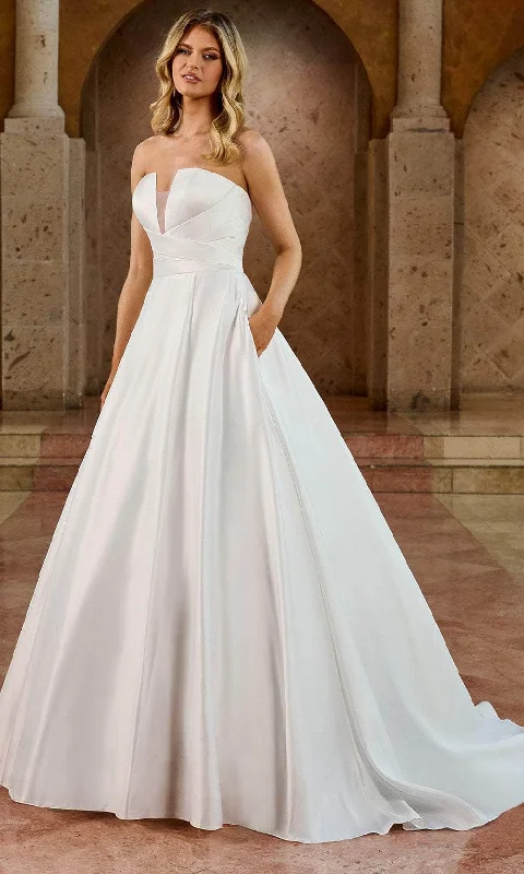 Summer Essentials Rachel Allan Bridal RB2188 - Strapless A-Line Wedding Gown