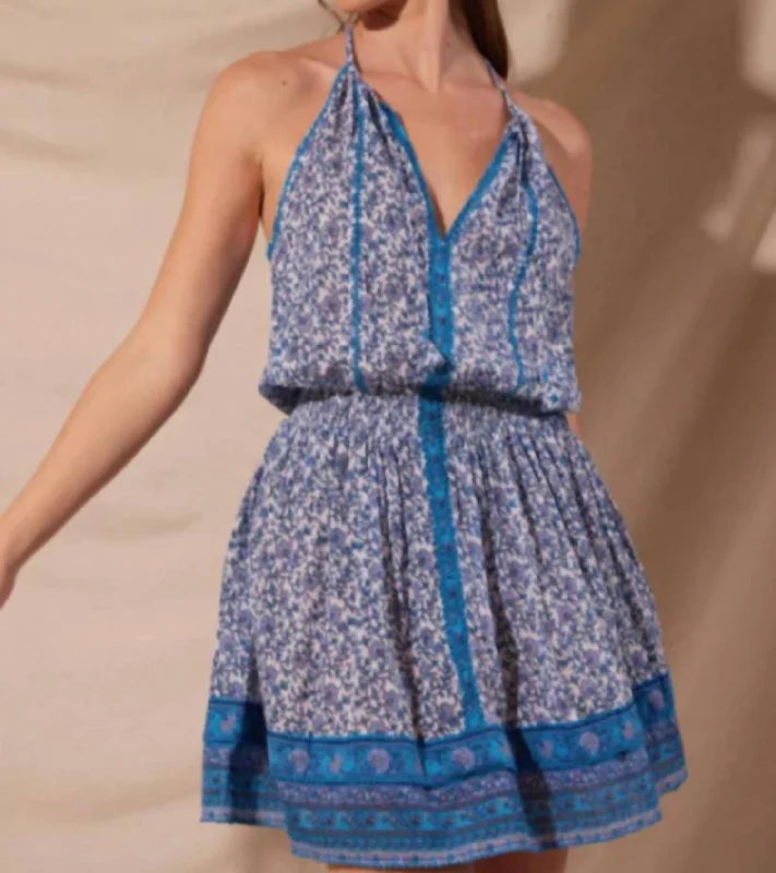 Season Sale Carine Mini Dress In Blue Picot