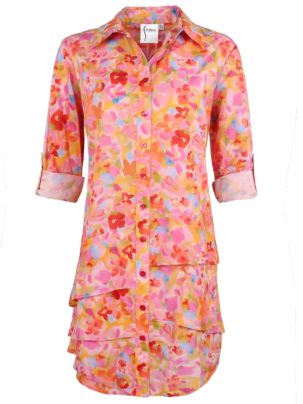 Stylish Savings Jenna Shirt Dress, Capri Floral - Webstore Exclusive