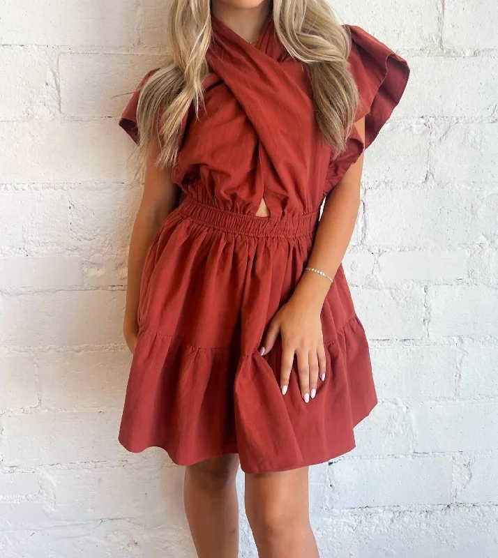 Trend Setting Wardrobe Natalie Mini Dress In Red