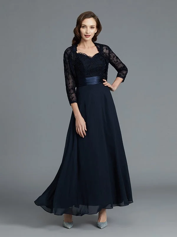 Limited-Time Offer A-Line/Princess Sweetheart Sleeveless Chiffon Ankle-Length Mother of the Bride Dresses