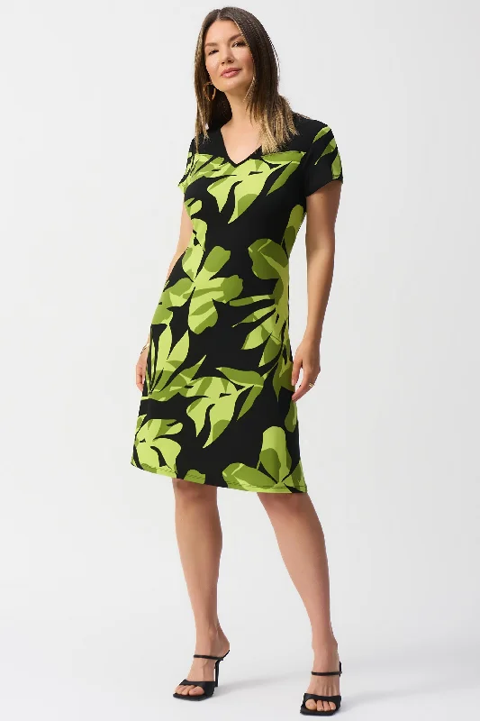 Flash Sale Fever TROPICAL FLORAL A-LINE DRESS