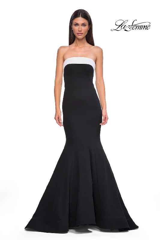 Comfortable Chic LaFemme 32914 Cuffed Strapless Gown