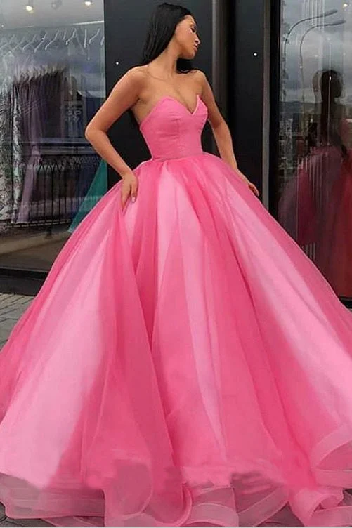 Wardrobe Update Ball Gown Sweetheart Prom Dress Princess Floor Length Tulle Quinceanera Dress N2260