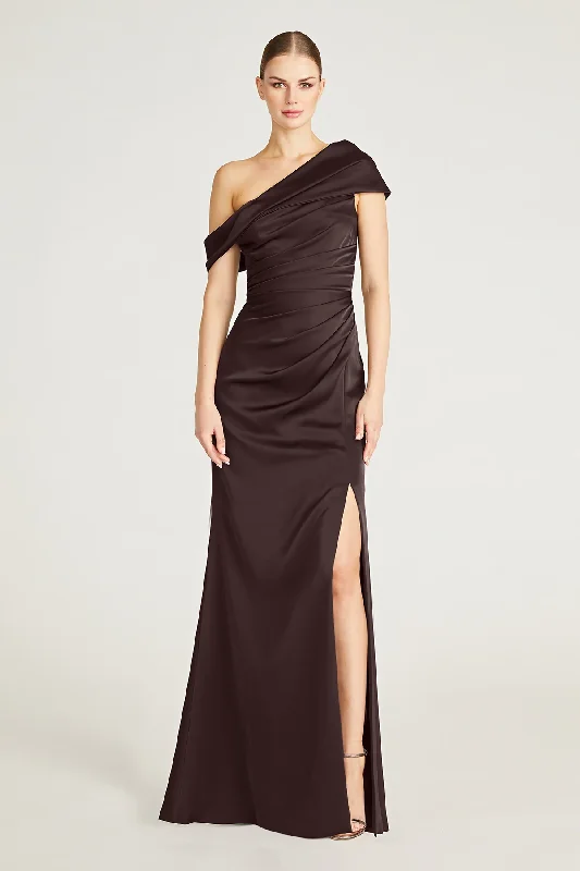 Wardrobe Refresh Celia One Shoulder Draped Gown