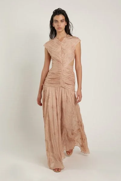 Feminine Soft - Hued Styles Tessa Cutout Gown