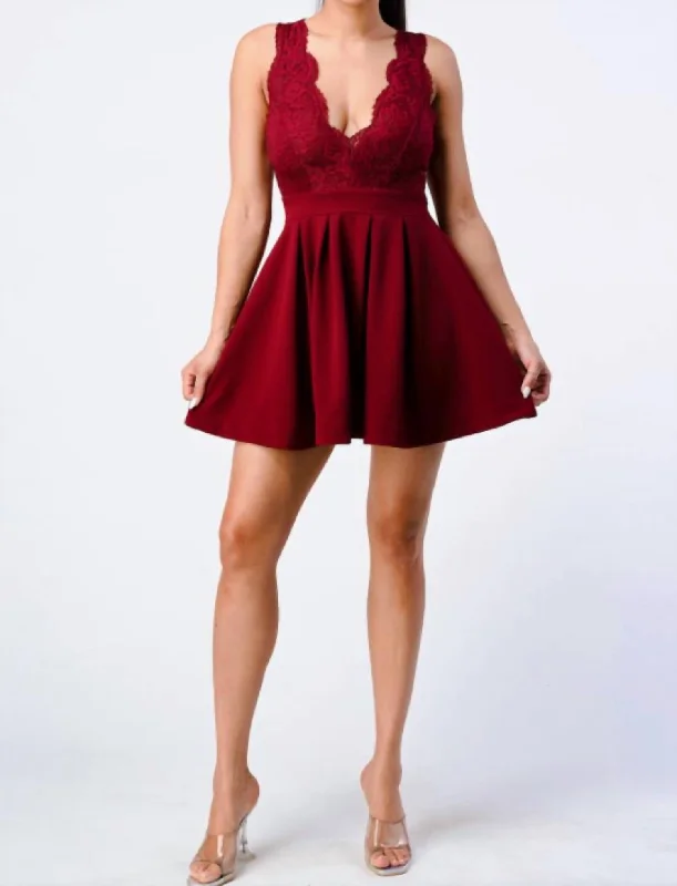 Unleash Your Style Mini Dress In Burgundy