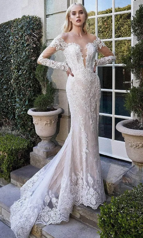 Ethnic Cultural Event Wear Andrea and Leo A1022 - Illusion Lace Bridal Gown