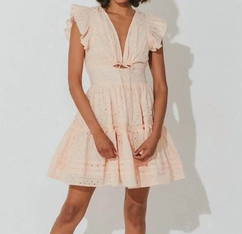 Elevate Your Wardrobe Ellie Mini Dress In Shell