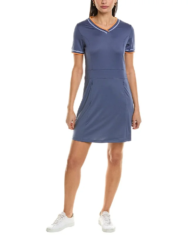 Holiday Glam Callaway V-Neck Colorblocked Mini Dress