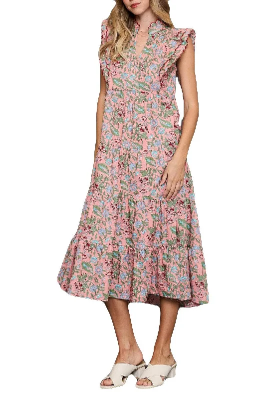 Fashionista Favorites Pink Floral Aston Dress