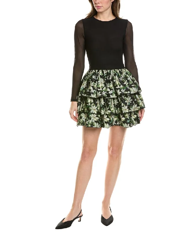 Bold Silhouette alice + olivia Chara Mini Dress