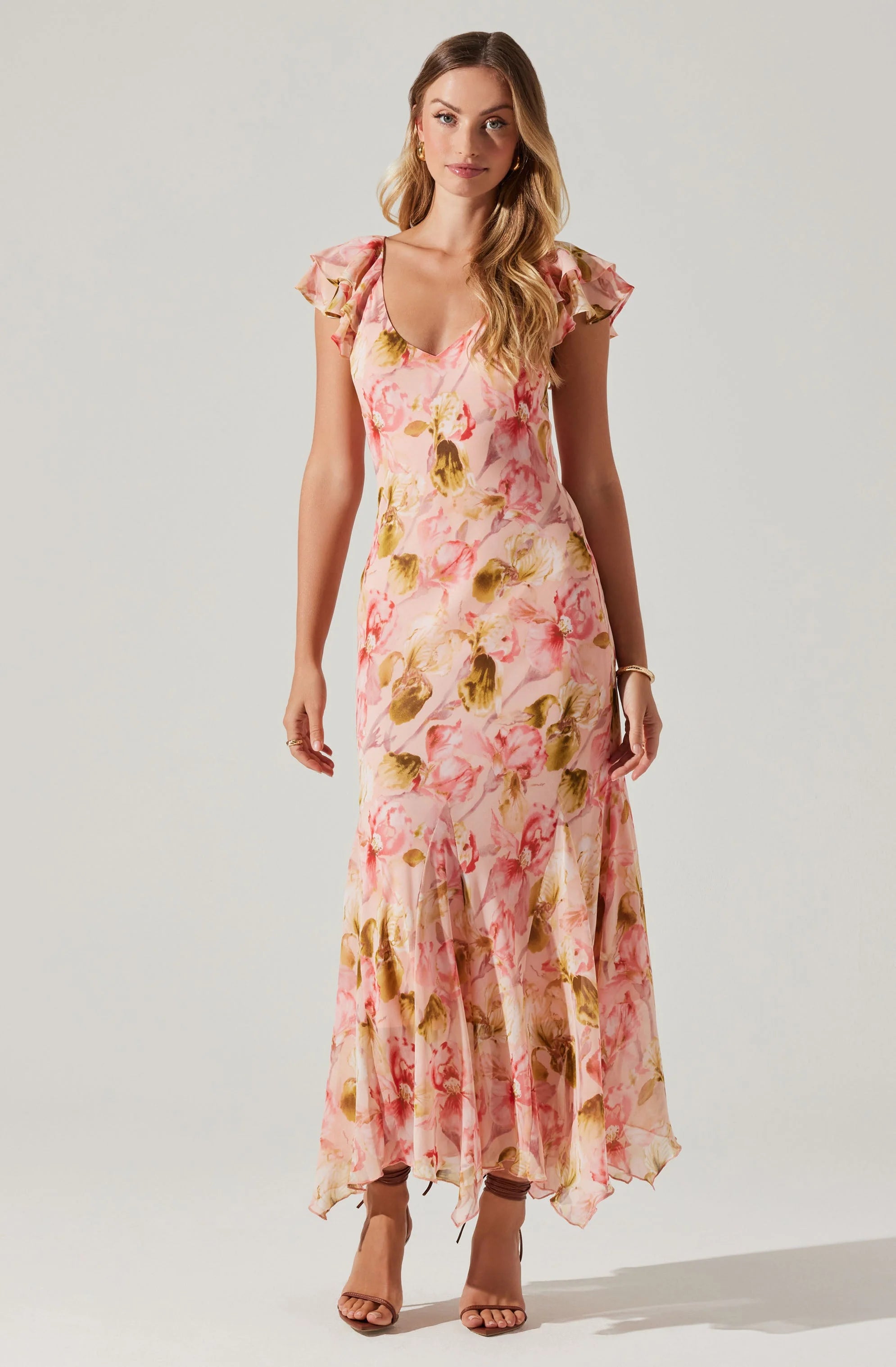 Luxe Layering Wisteria Pink Floral Dress