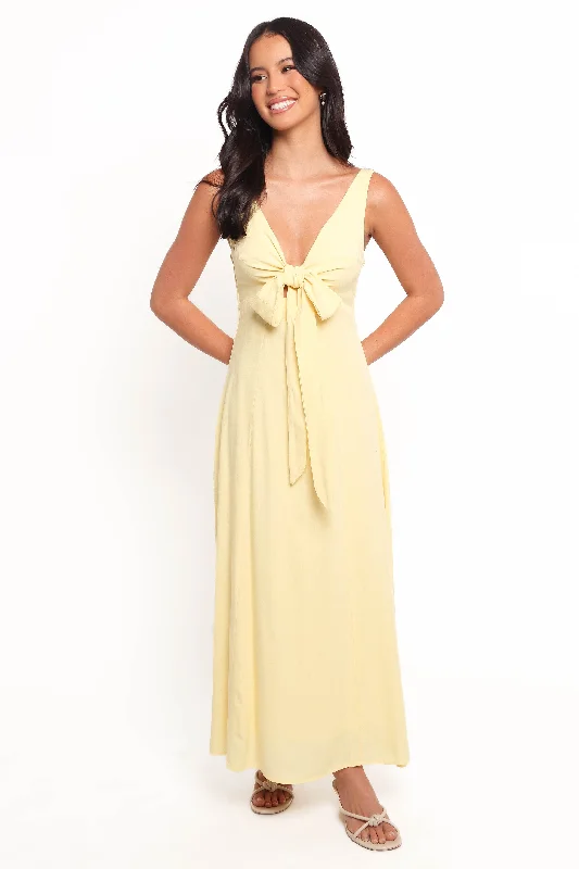 Fashionista Favorites Archer Midi Dress - Butter Yellow