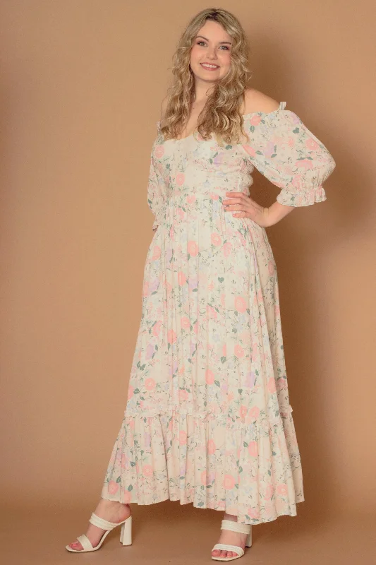 Feminine Grace Cena Floral Maxi Dress