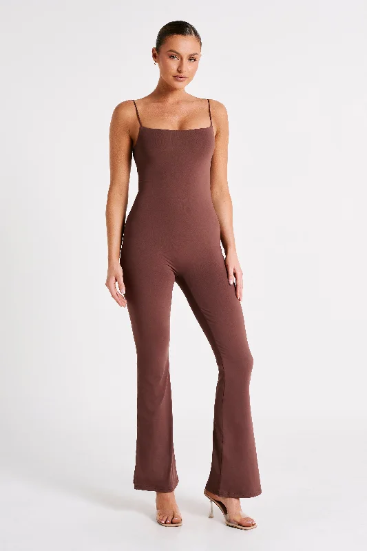 Seasonal Sale Adelaide Recycled Nylon Jumpsuit - Mocha