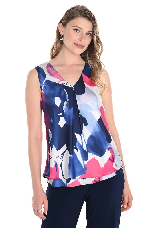 Holiday Attire Sale SATIN FLORAL LAYERED CAMI