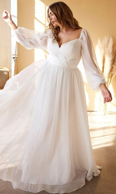 Summer Deals Bishop Sleeve Wedding Gown CD243WC