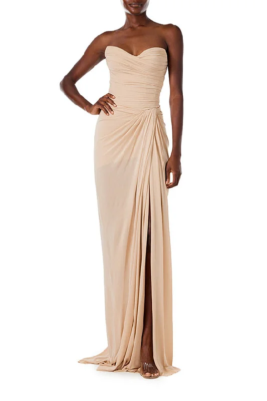 Additional Time-Limited Offers Strapless Matte Jersey Gown