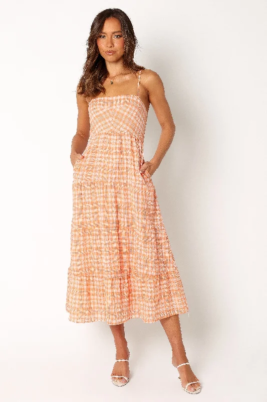 Exclusive Discount Bertie Midi Dress - Orange