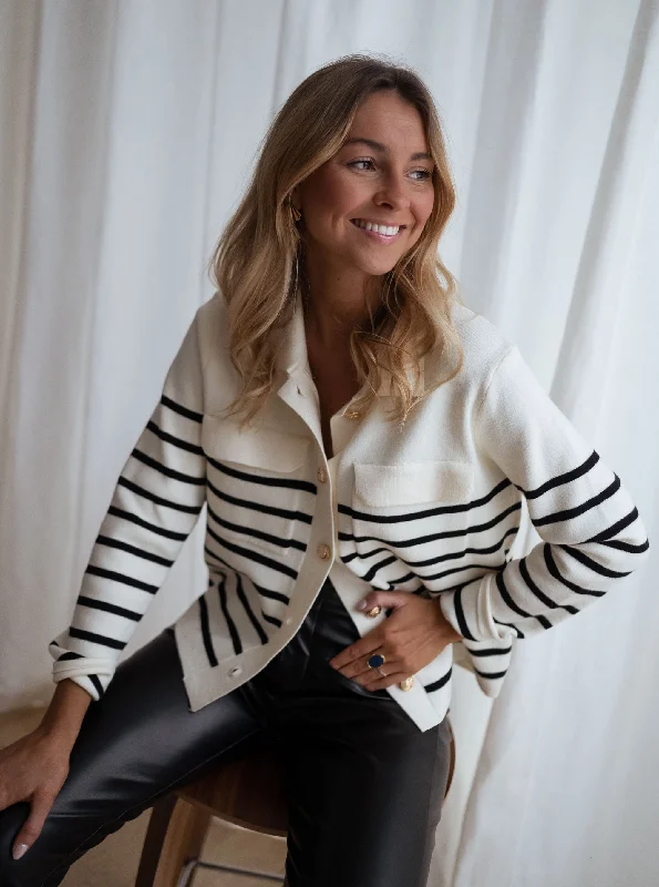 Bold Patterns Striped Danie Cardigan