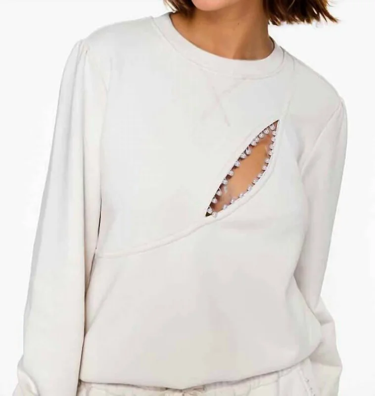 Exclusive Sale Haru Pearl Sweatshirt In Ceramic