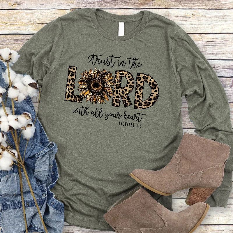 Casual Chic Trust In The Lord Leopard Long Sleeve