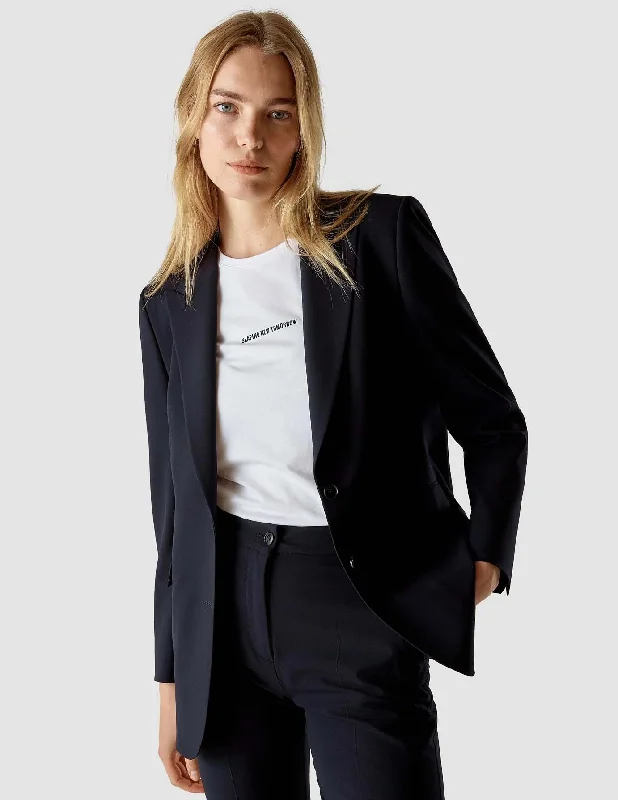 Luxury Style Essential Blazer Midnight Blue