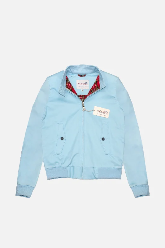 Find Your Unique Flair Modfather Clothing - Women's Sky Blue - Harrington Jacket