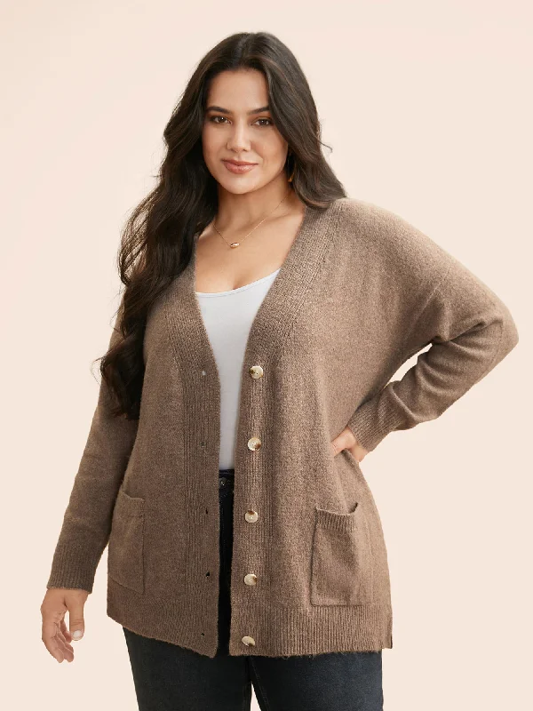 Cottagecore Rustic Charm Style Airy Cozy V Neck Cardigan