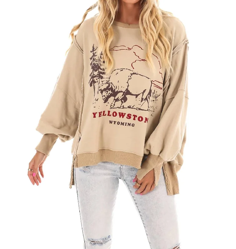 Season Transition Versatile Wear Clearance Graphic Camden In Yellowstone Bison