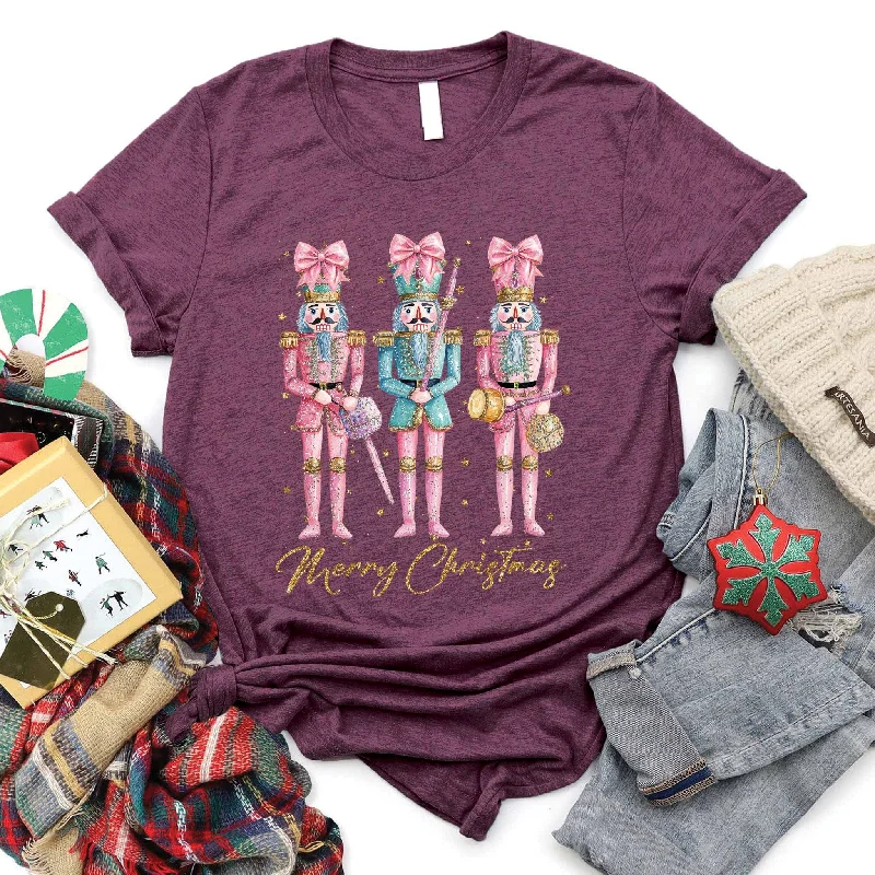 New Arrivals Merry Christmas Nutcrackers Tee