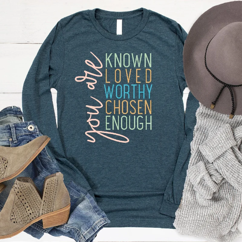 Feminine Soft - Hued Styles You Are Known Long Sleeve